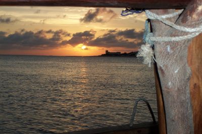 Sunset over Shela Beach